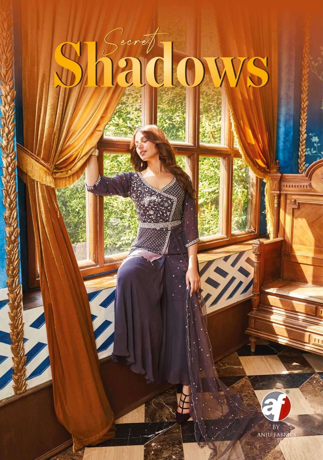 anju fab secret shadows series 7251-7254 pure viscose georgette suit 