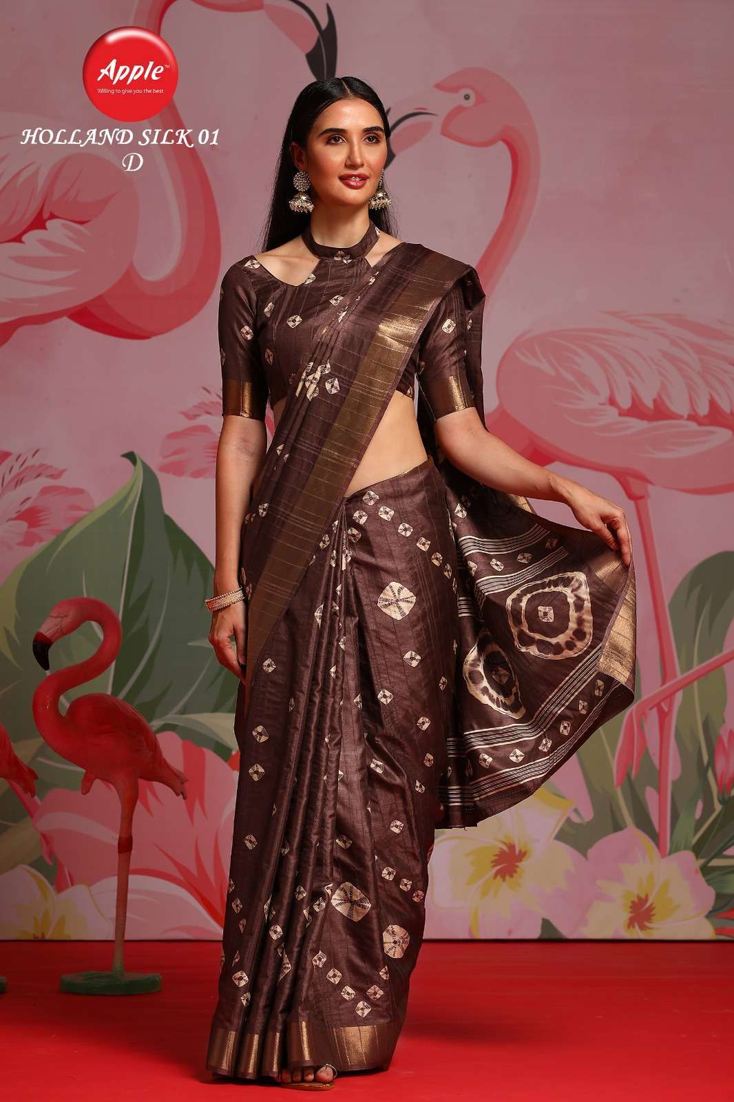 apple holland silk vol 1 handloom silk saree