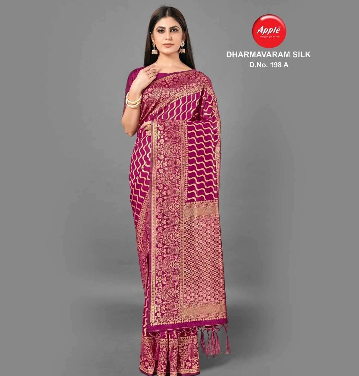 apple sarees dharmavaram silk banarasi silk saree