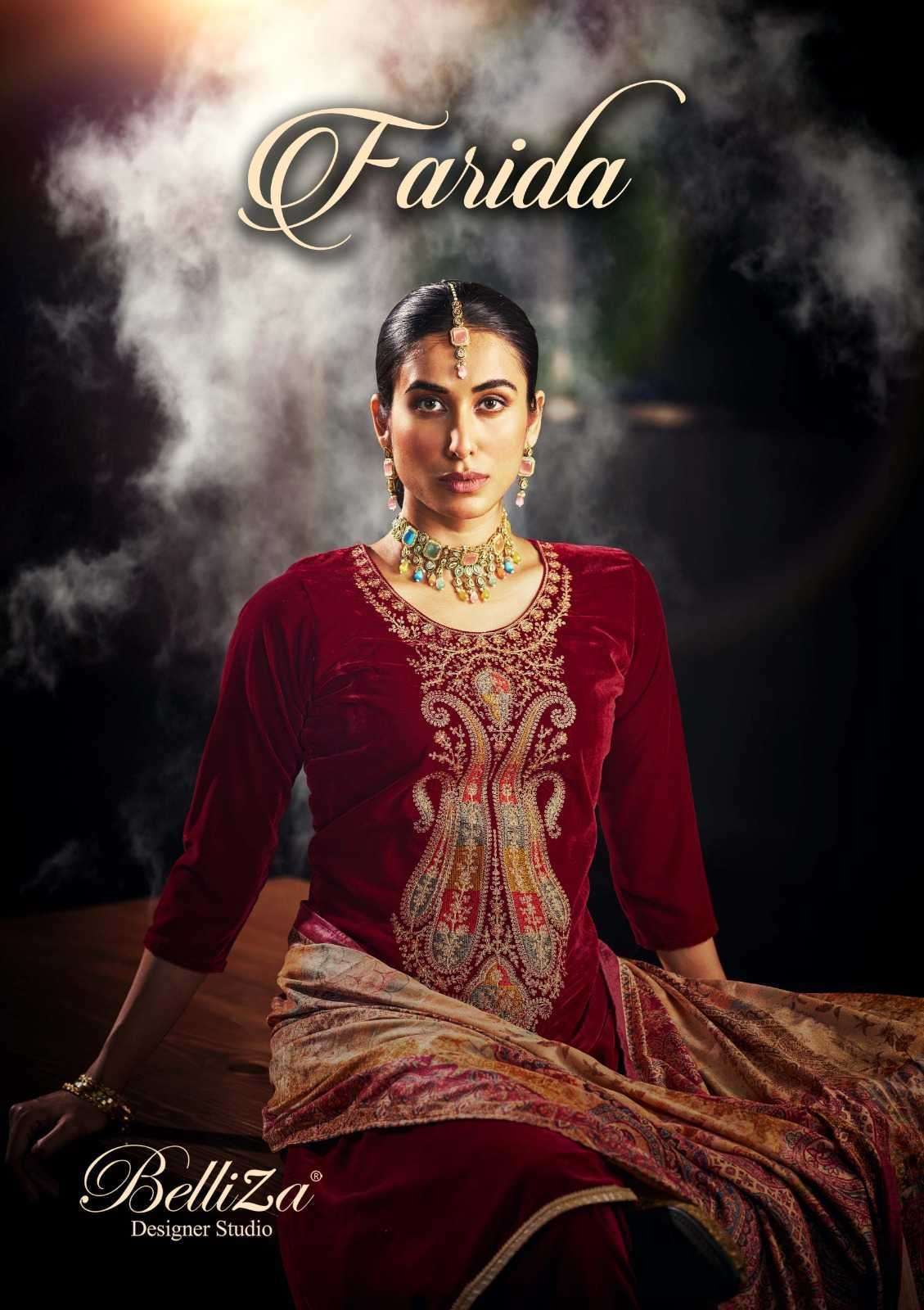 belliza farida series 838001-838006 pure velvet suit