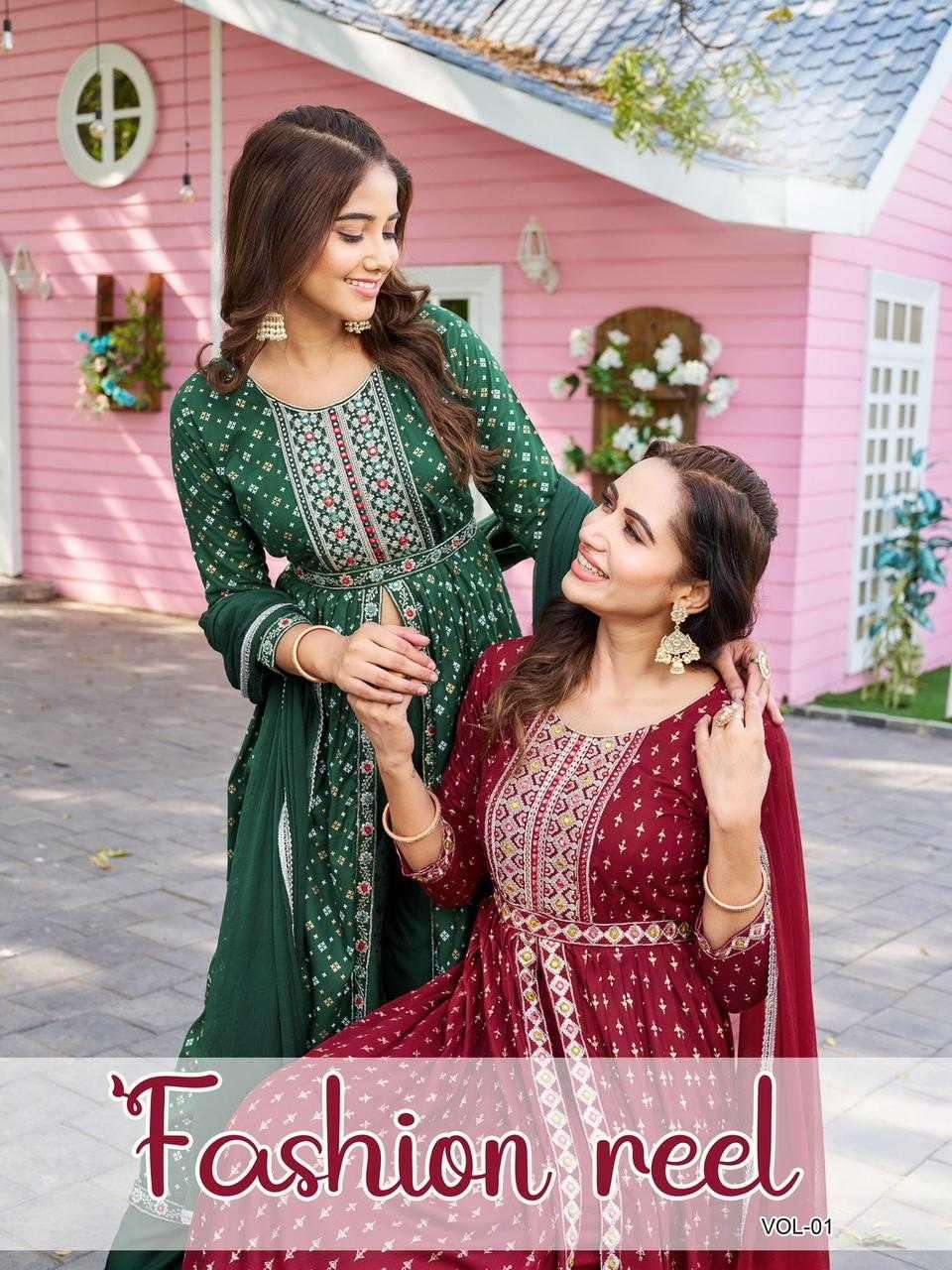 blue hills fashion reel vol 1 series 1001-1008 14 kg rayon kurti