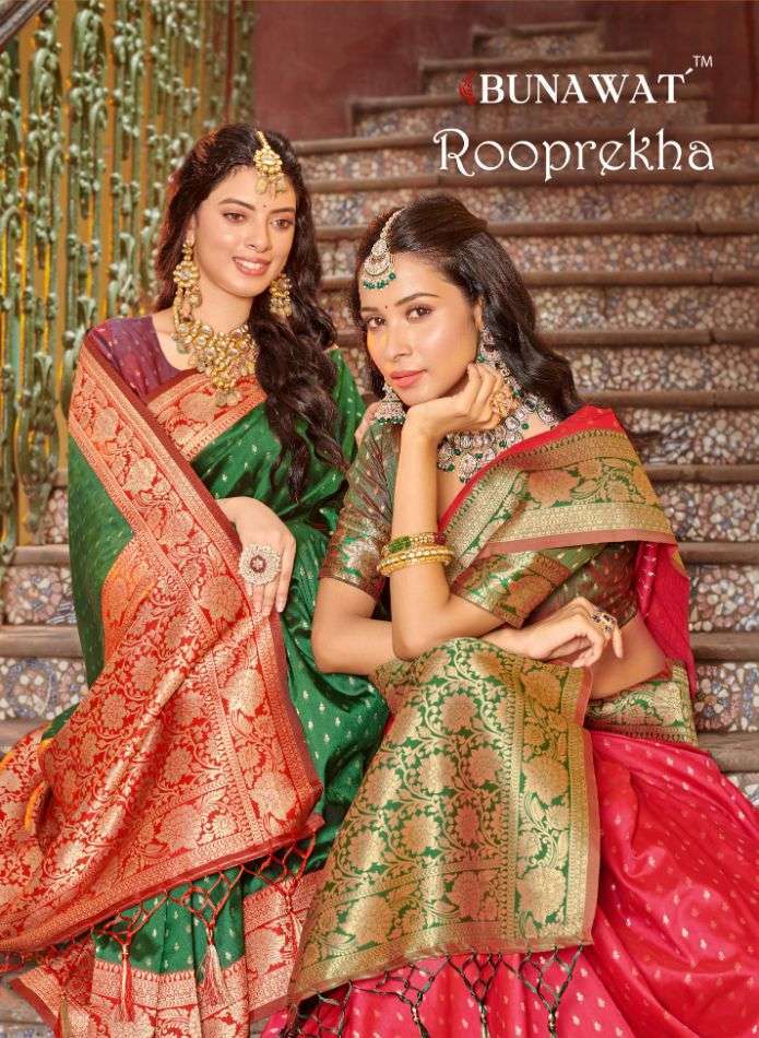 bunawat rooprekha series 5069-5074 Banarasi Silk saree