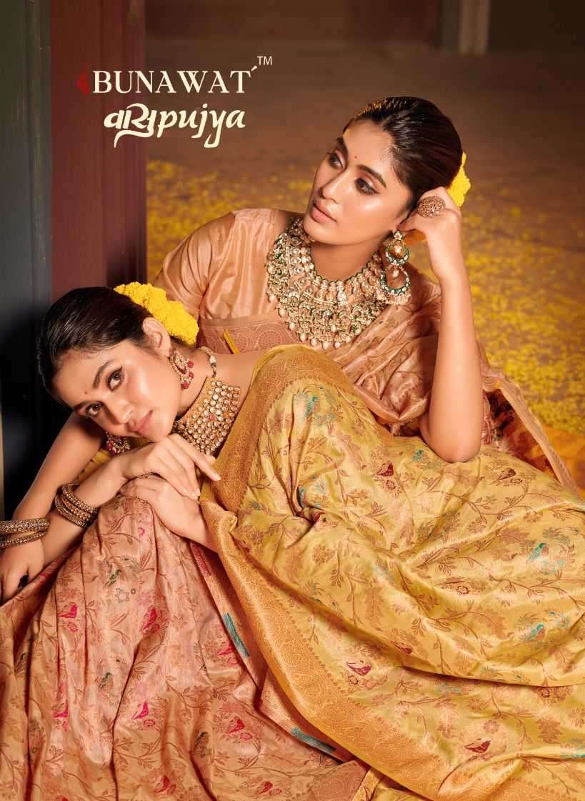 bunawat vastu pujya series 5123-5128 Banarasi Silk saree