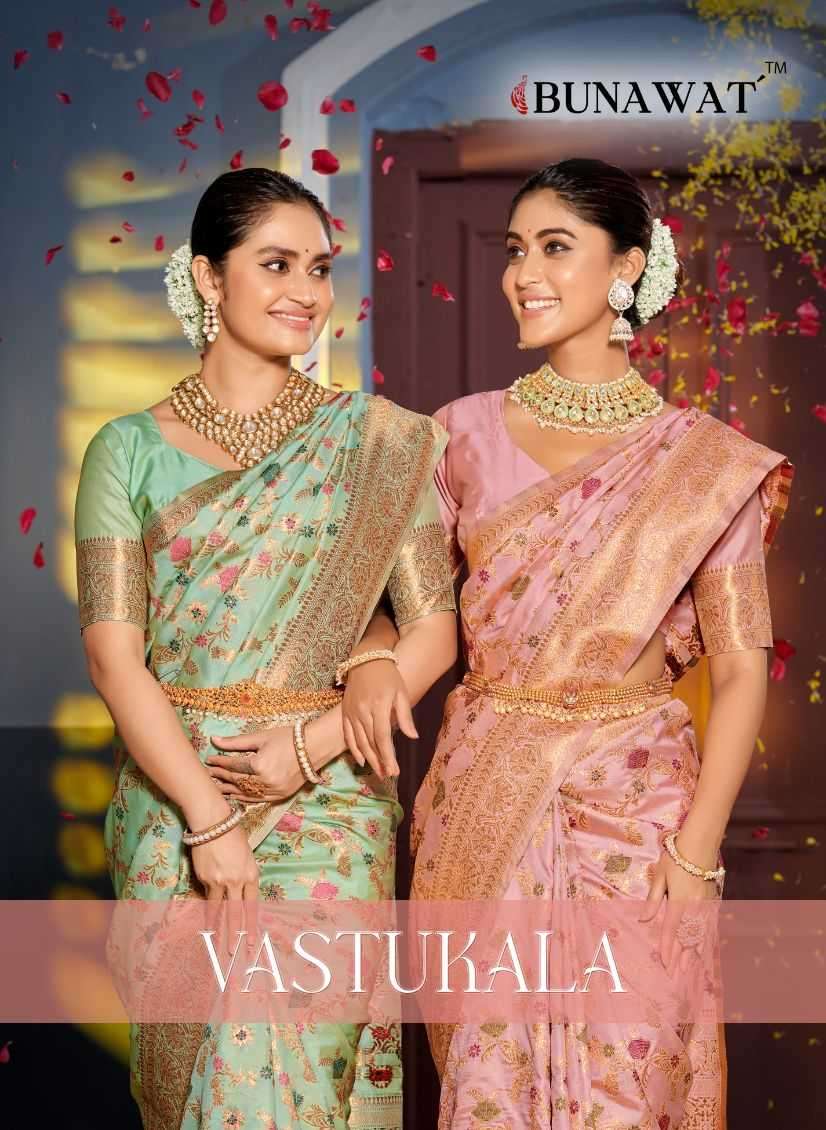 bunawat vastukala series 5117-5122 Banarasi Silk saree