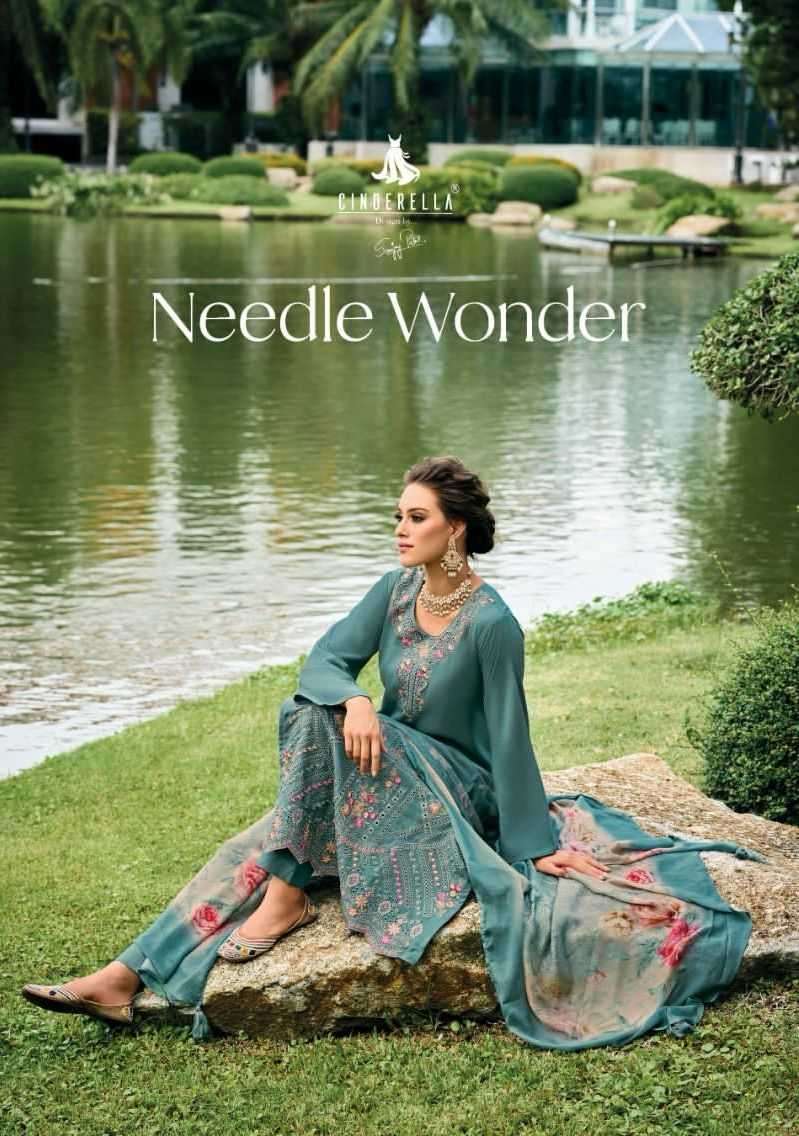 cinderella needle wonder series 10481-10486 pure viscose pashmina suit 