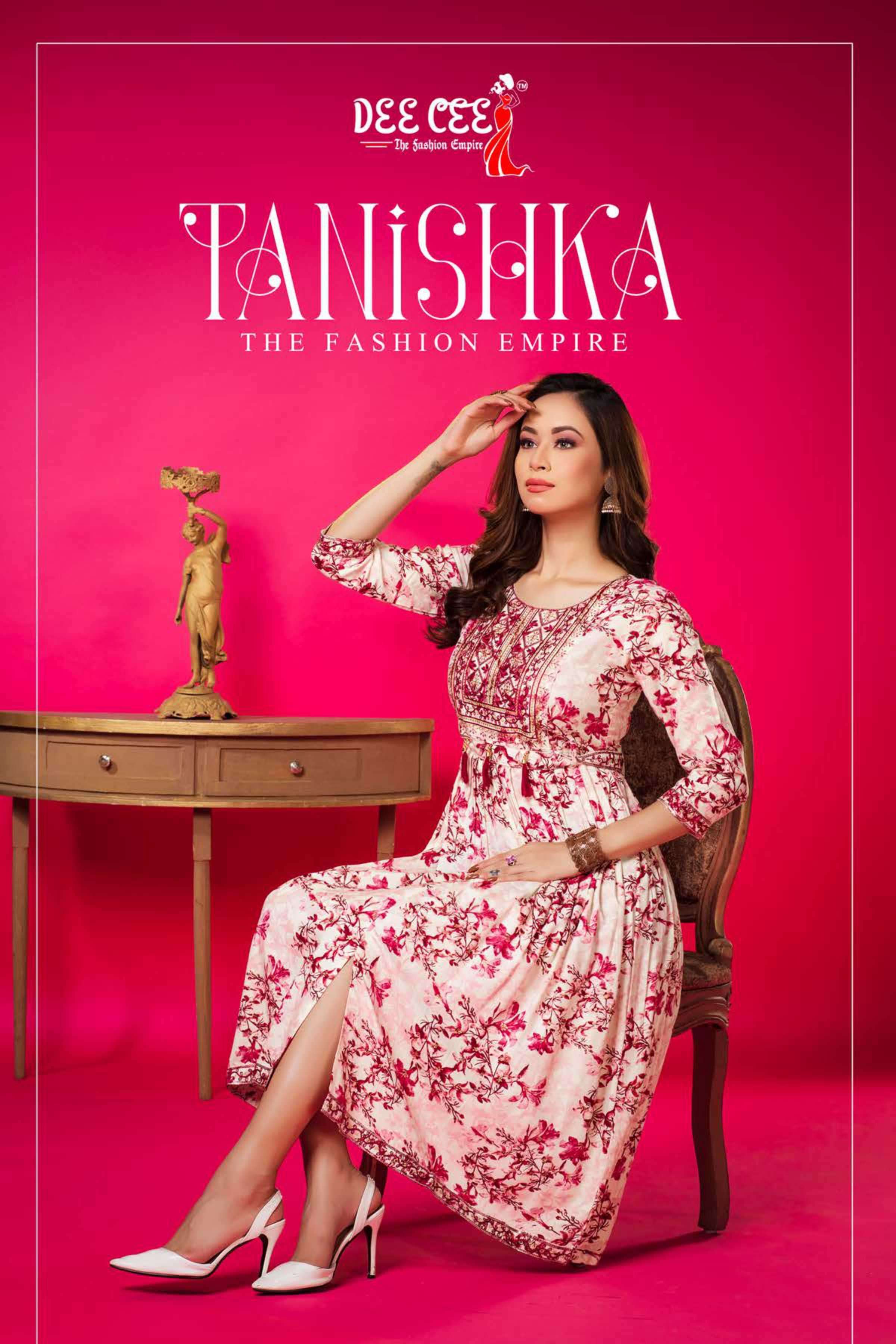dee cee tanishka series 101-106 heavy rayon kurti