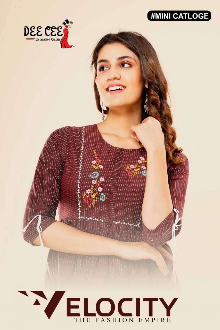 dee cee velocity series 101-104 heavy cotton kurti