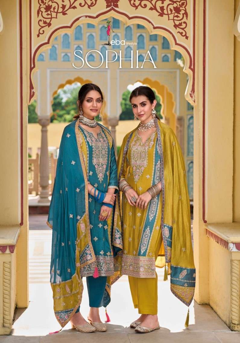 eba lifestyle sophia series 1622-1623 premium silk suit