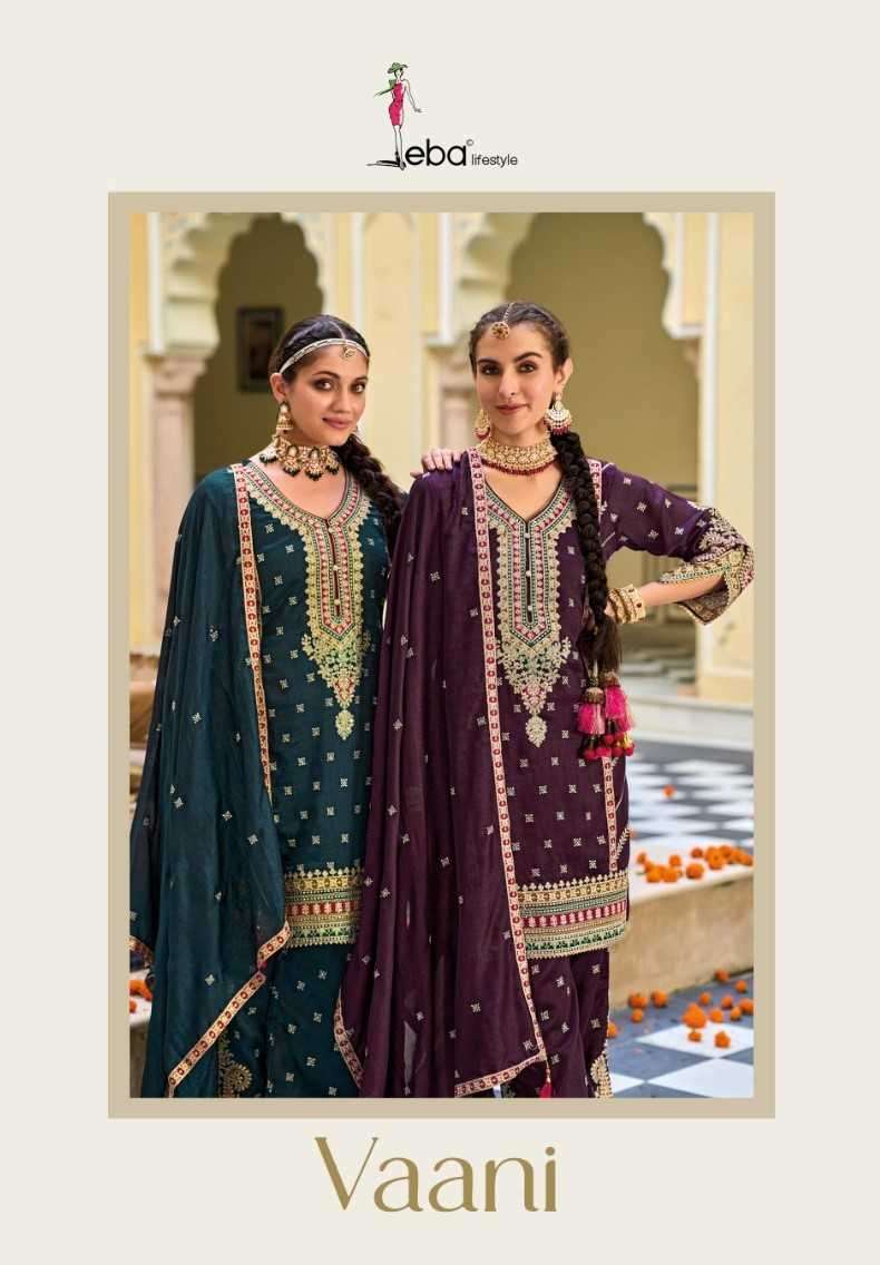 eba lifestyle vaani series 1641-1643 premium silk suit