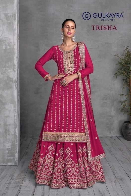 gulkayra trisha series 7408 Real Georgette suit