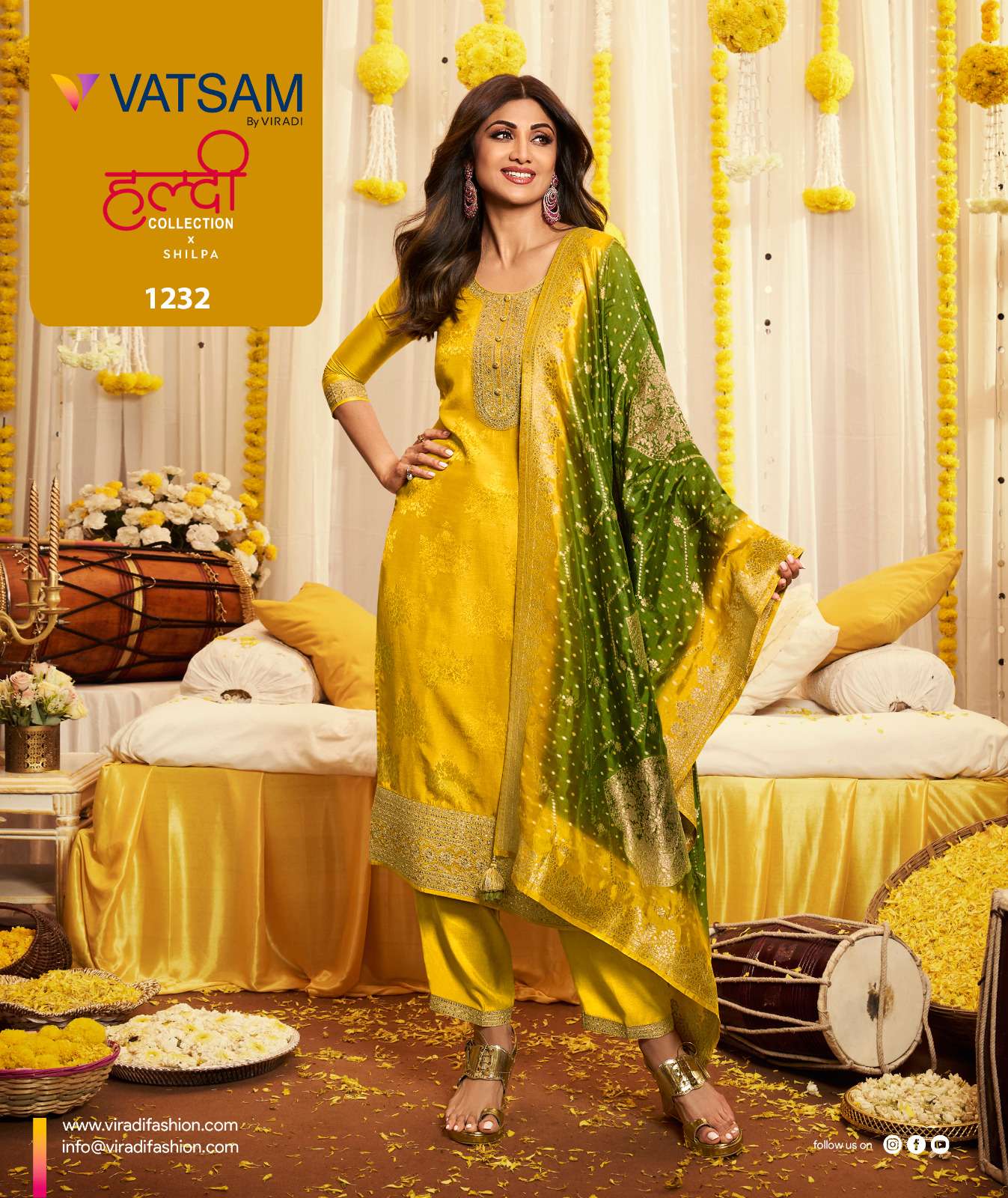 haldi designer bhagalpuri georgette suit 