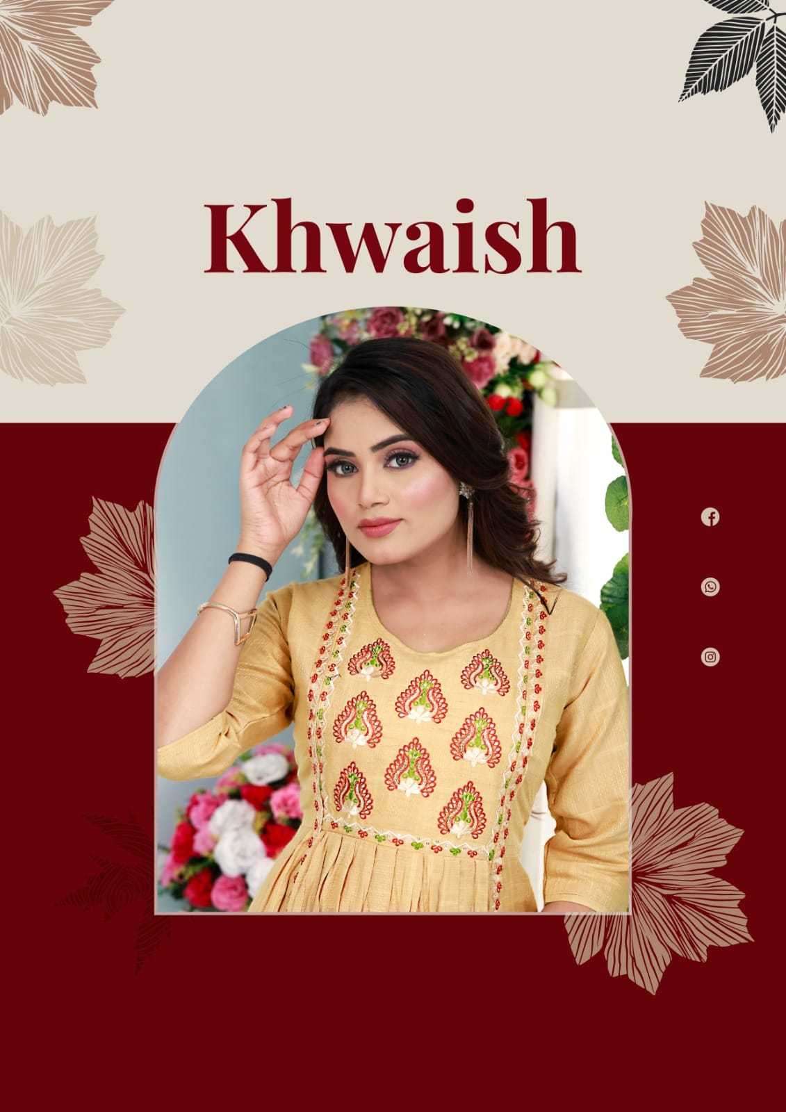 hirwa khwaish series 101-106 Heavy Bombay Rayon Weaving kurti