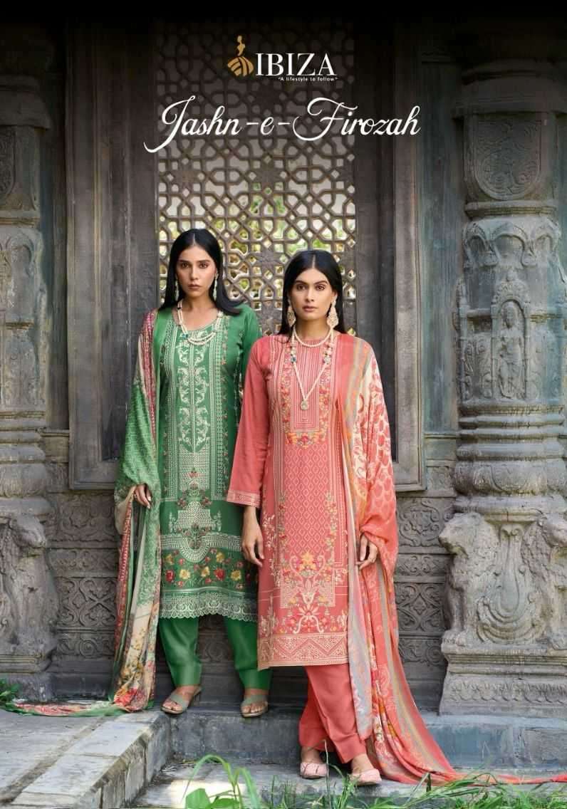 ibiza lifestyle jashn e firoza series 10539-10542 pure viscose pashmina suit