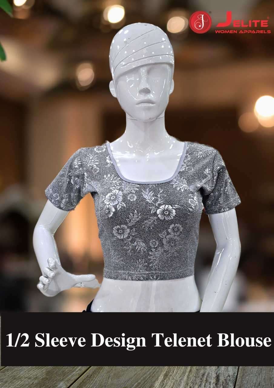 JELITE 1/2 SLEEVE DESIGN TELENET BLOUSE