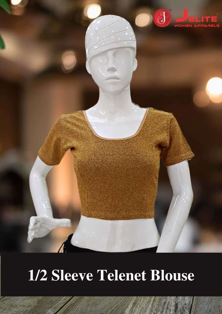 JELITE 1/2 SLEEVE TELENET BLOUSE