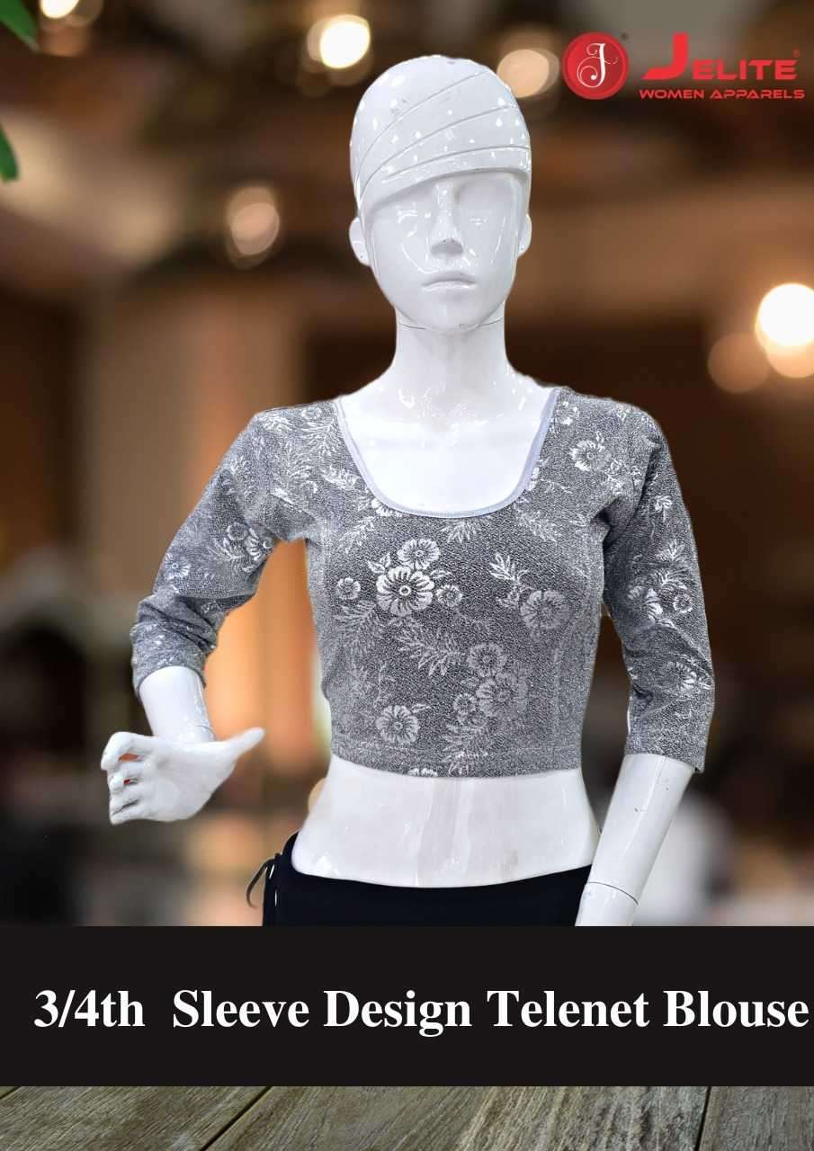 JELITE 3/4th SLEEVE DESIGN TELENET BLOUSE