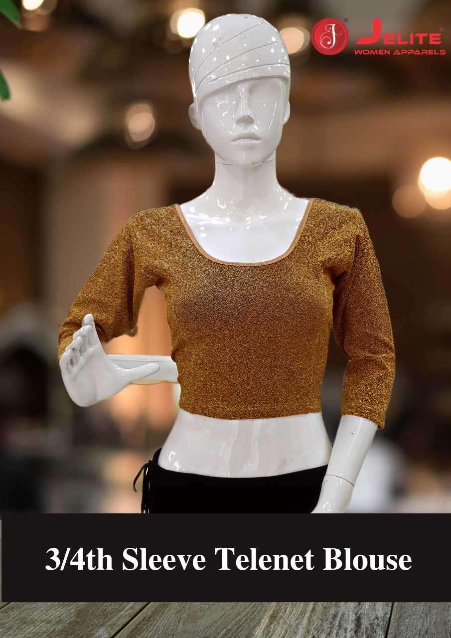 JELITE 3/4th SLEEVE TELENET BLOUSE