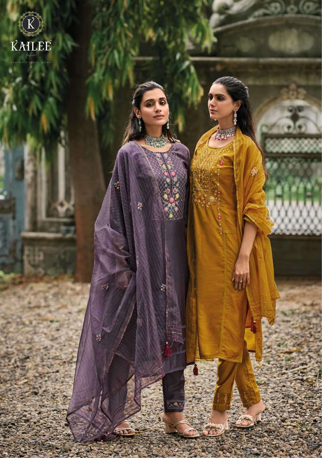 kailee fashion izabel series 41271-41276 pure viscose silk suit