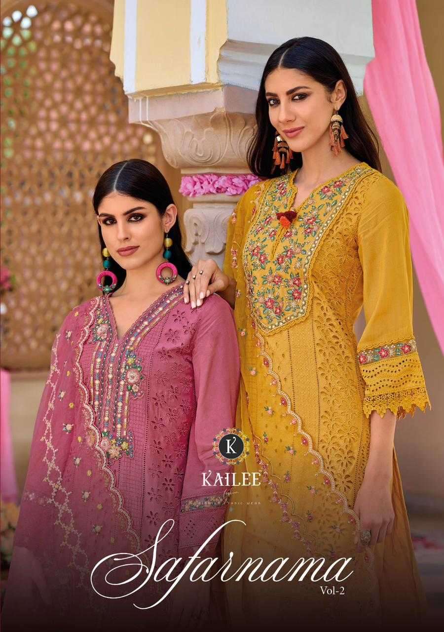 kailee safarnama vol 2 series 41301-41306 pure cotton suit 