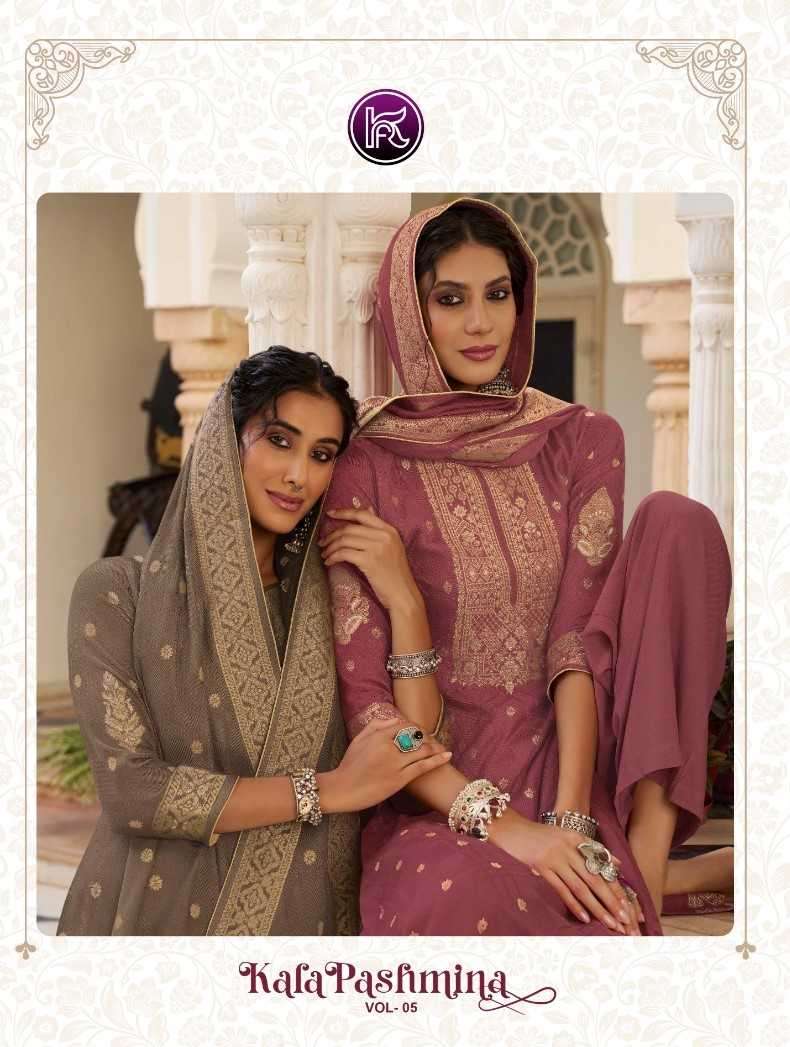 kala fashion kala pashmina vol 5 series 5001-5006 viscose pashmina suit 