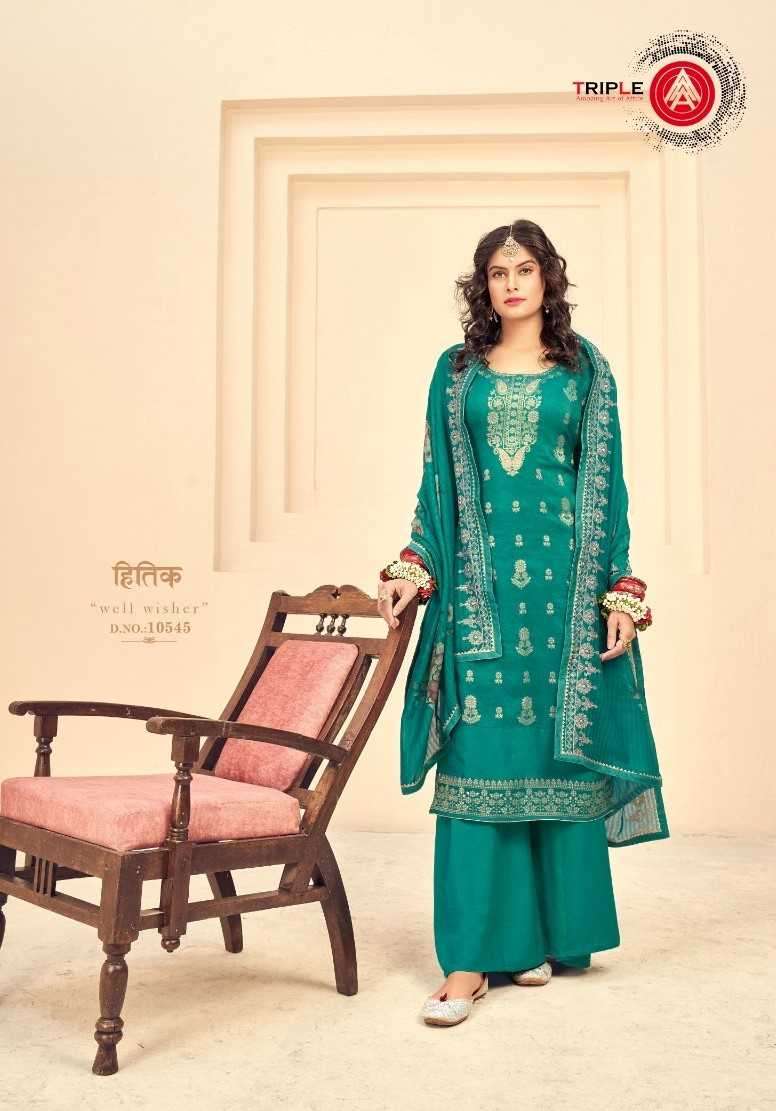 kalarang bahar series 10541-10546 ure Rusian Dola Jequard suit