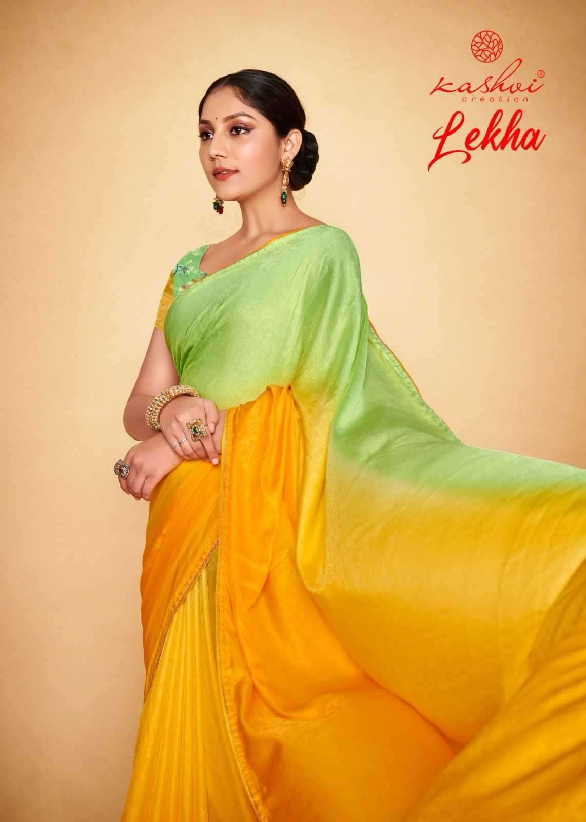 kashvi lekha series 1001-1008 moss saree