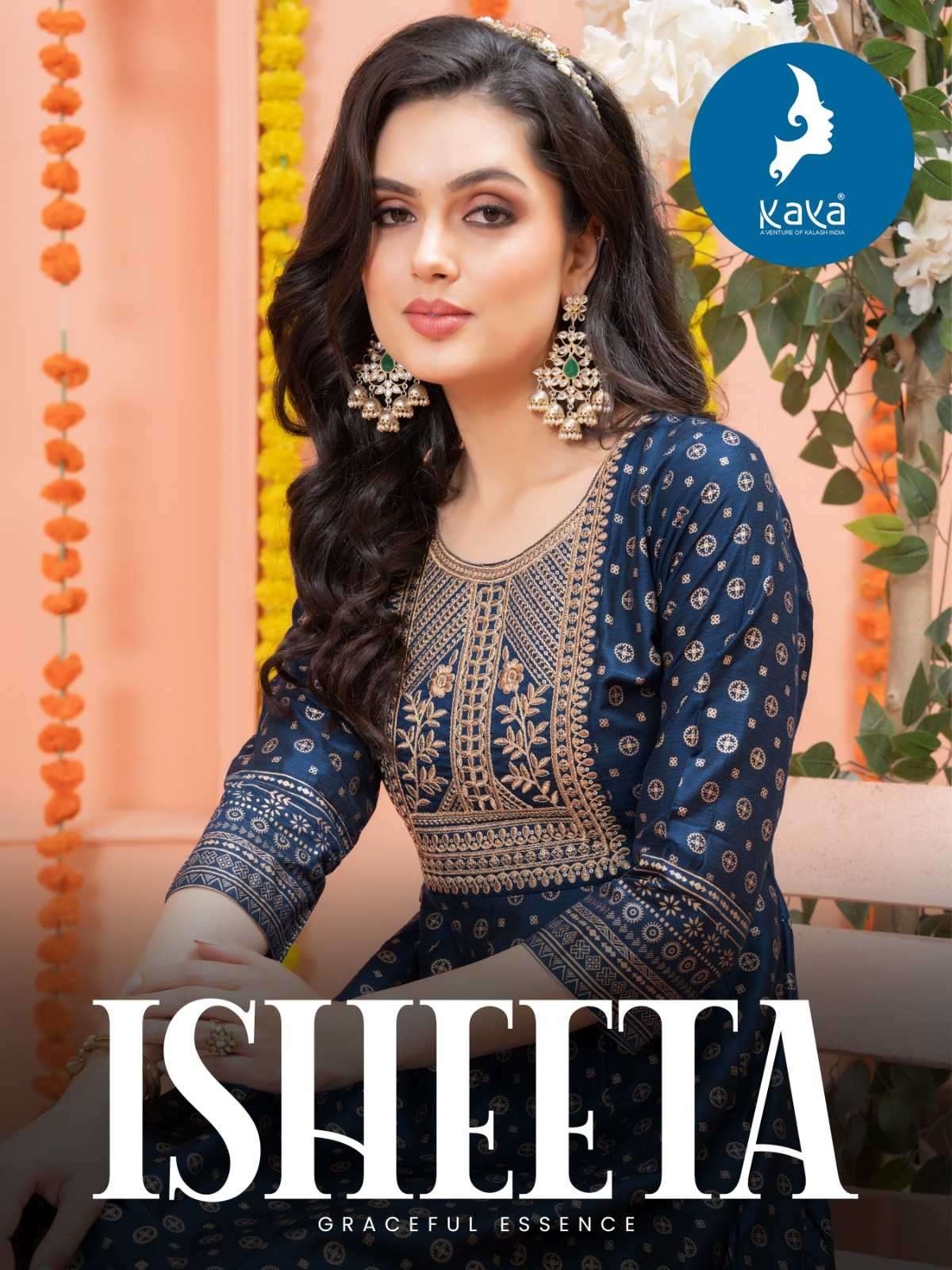 kaya isheeta series 01-08 silk slub kurti