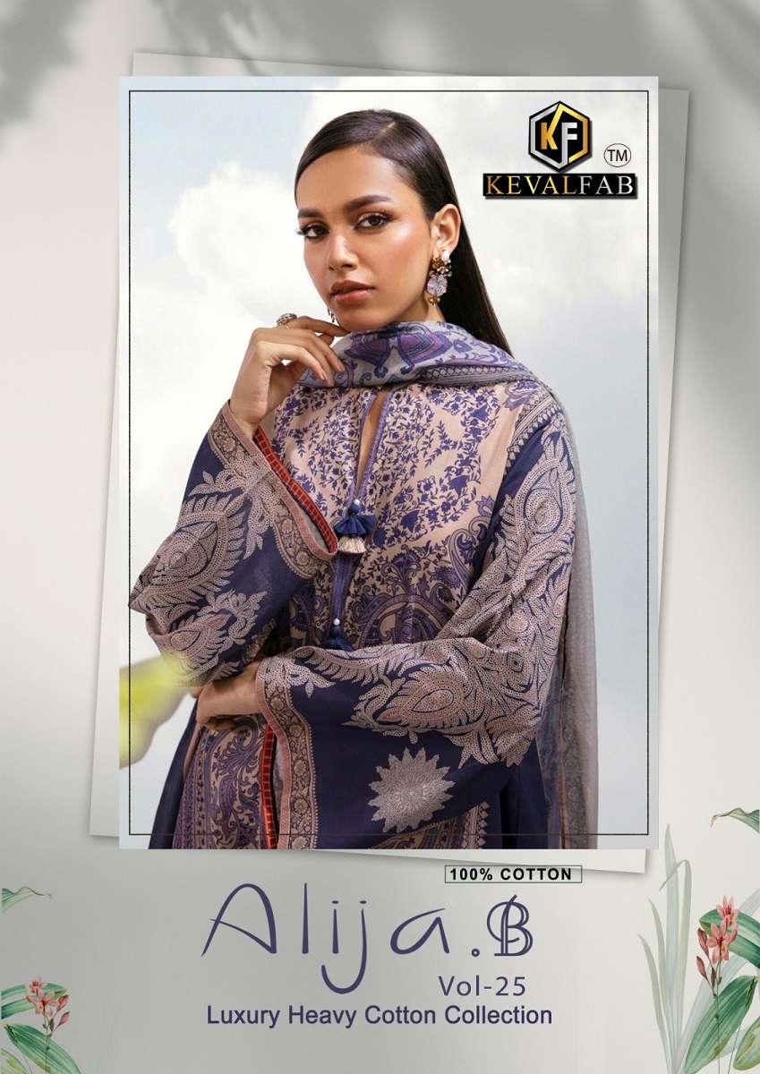Keval Alija.B Vol-25 series 25001-25006  Heavy Cotton Print suit