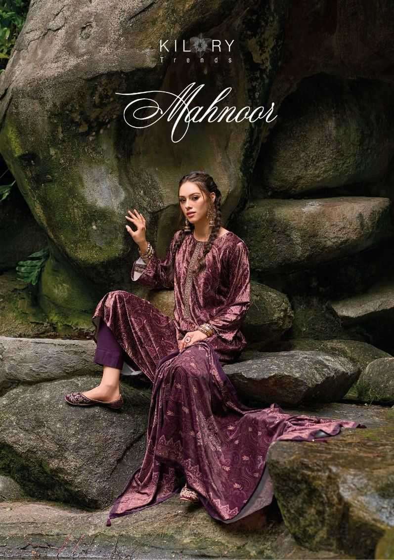 kilory trends mahnoor series 541-548 pure velvet suit