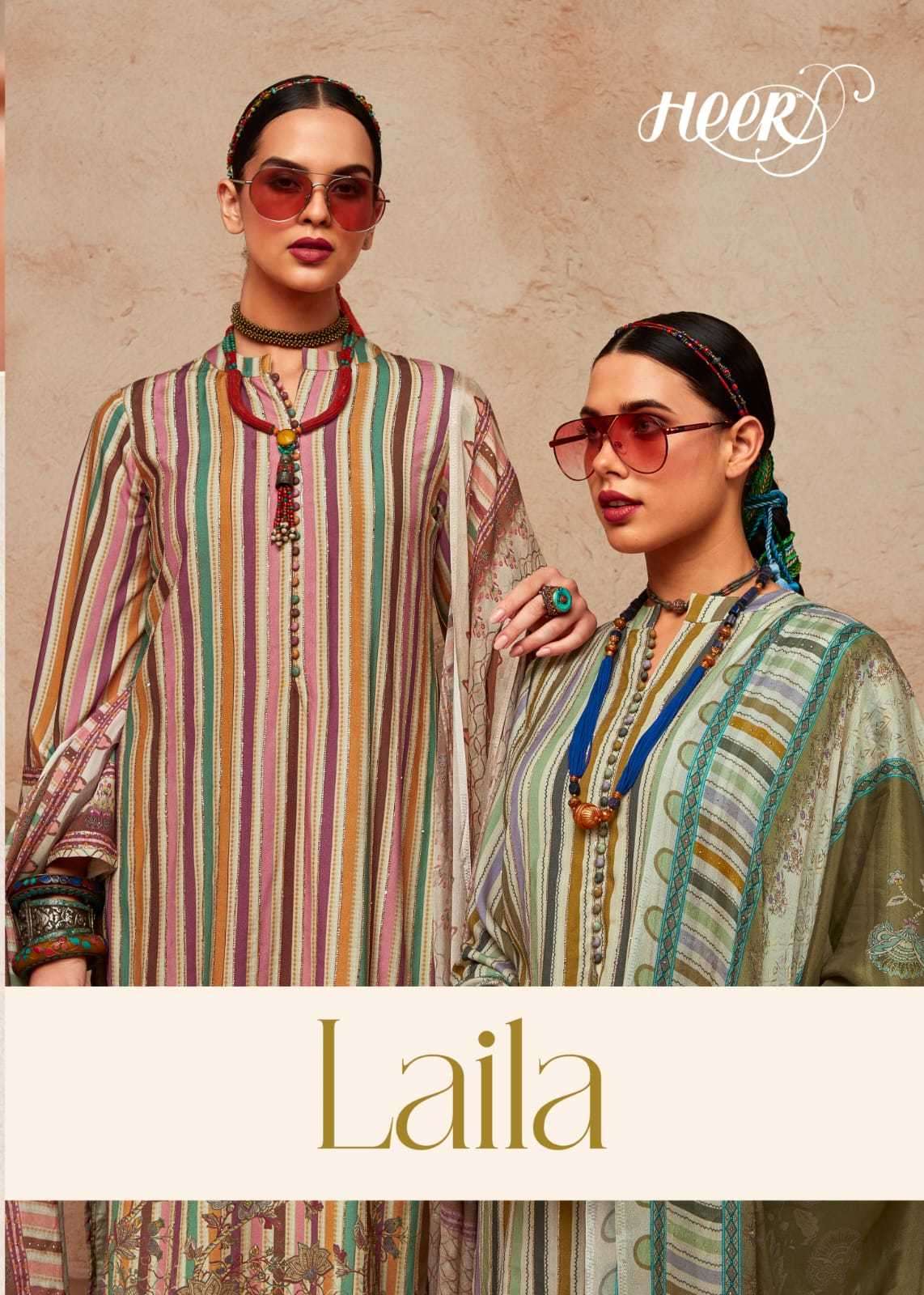 kimora heer laila series 9141-9148 muslin digital print suit 