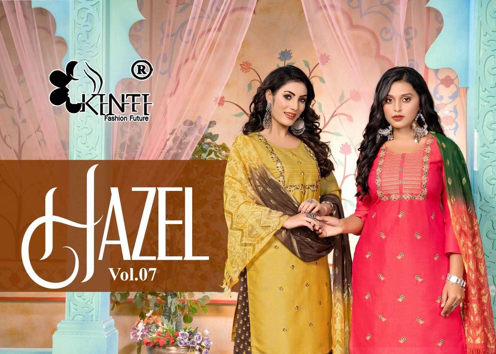 kinti hazel vol 7 series 01-08 Two Tone Rayon suit