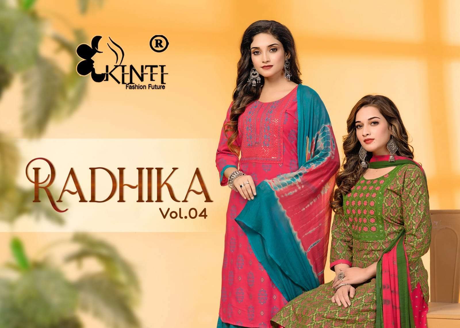 kinti radhika vol 4 series 101-106 Heavy RAYON suit
