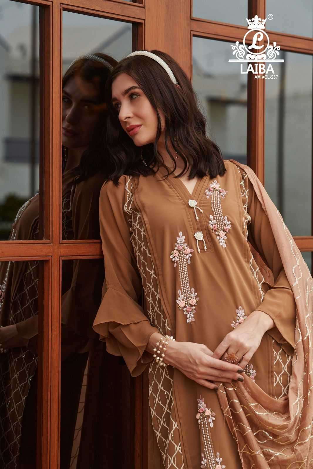 laiba am vol 237 Pure Georgette  with crepe inner suit