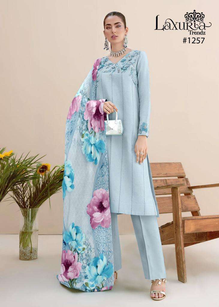 laxuria 1257 designer faux georgette suit 