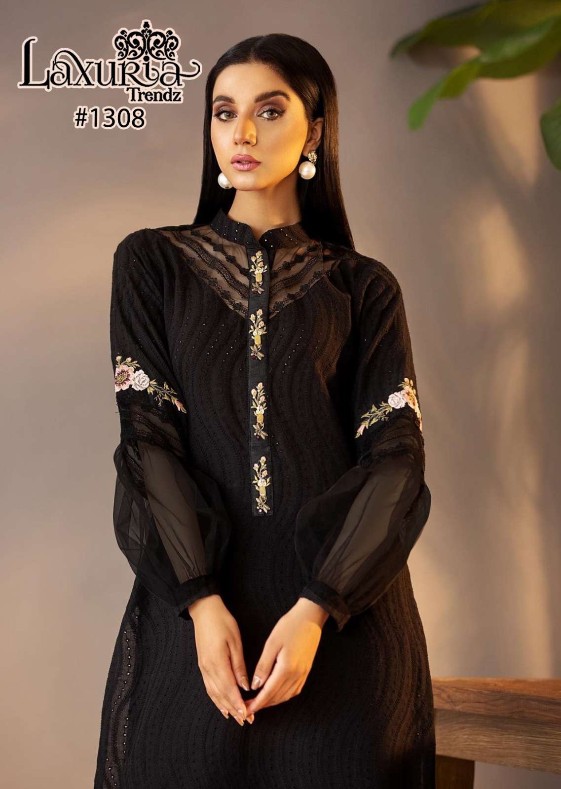 laxuria trendz 1308 faux georgette suit 