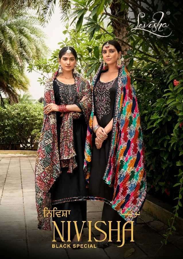 levisha nivisha series 01-06 Pure Rayon Slub suit