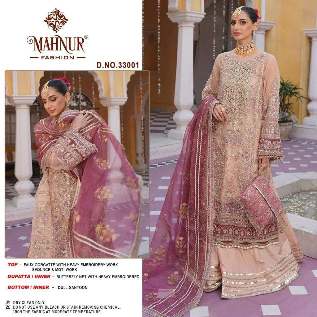 mahnur M-33001 designer heavy georgette suit 