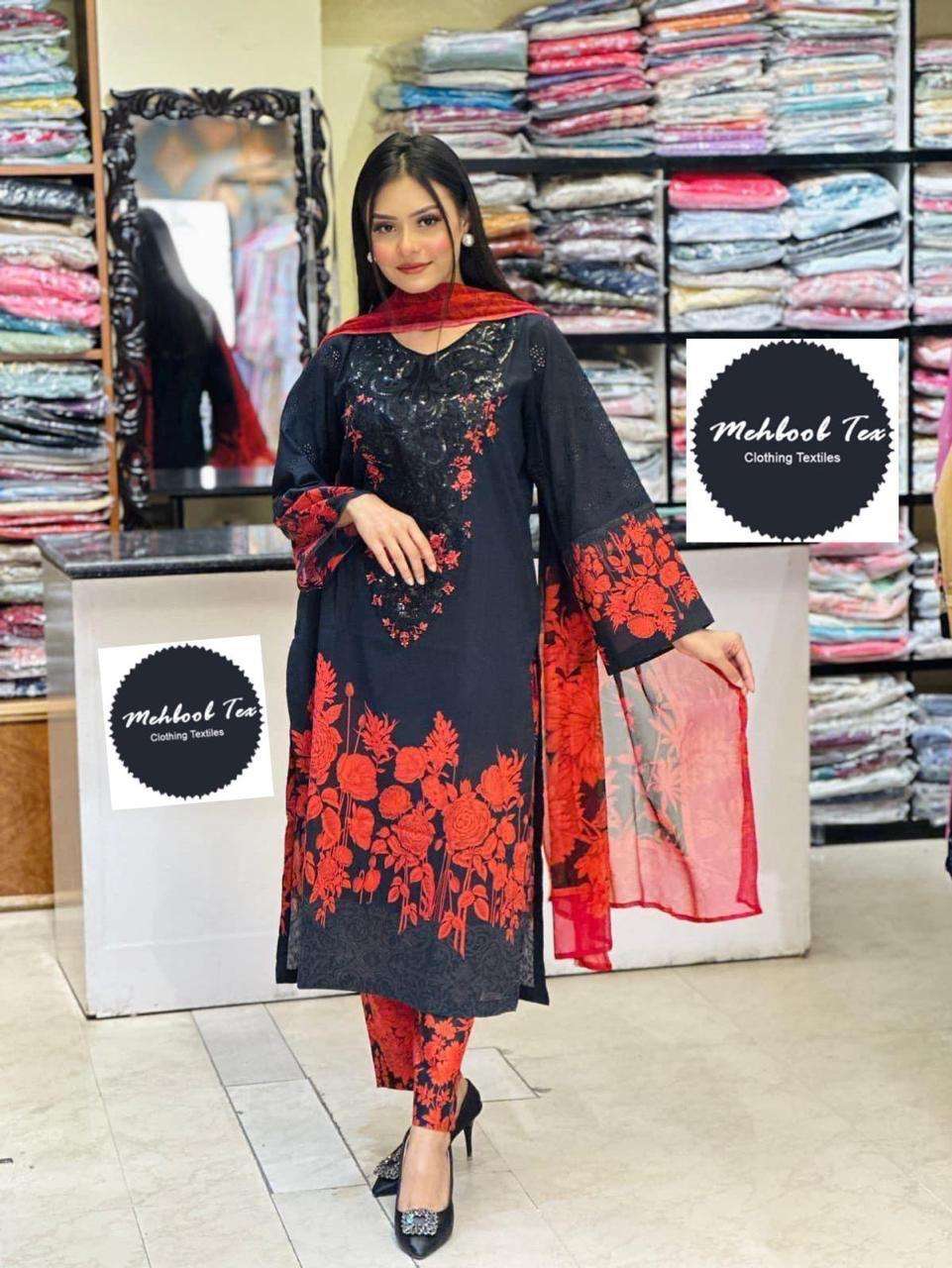 mehboob tex m print spring summer vol 11 designer pure cotton suit 
