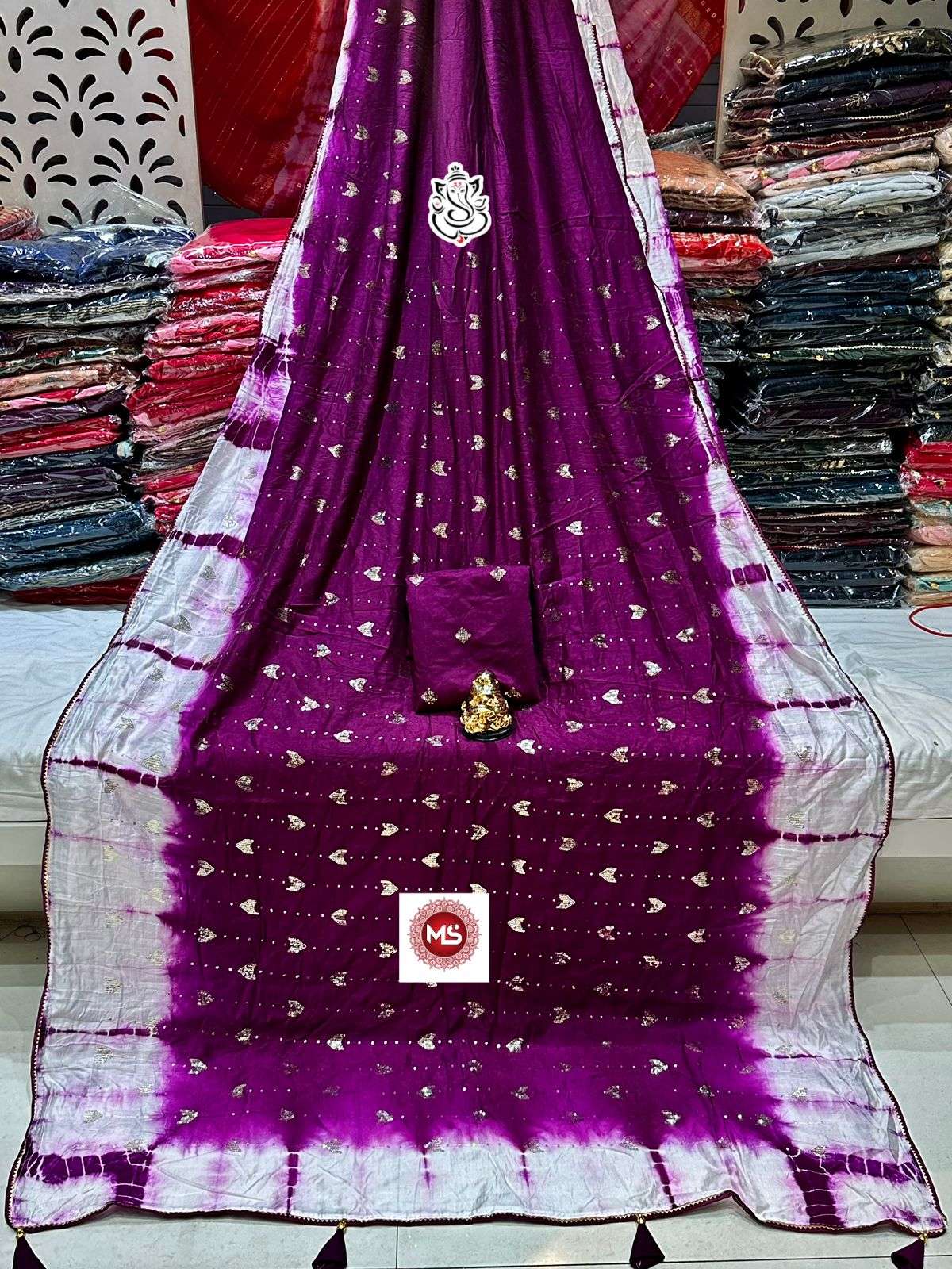 ms brand designer soft malmaal cotton saree