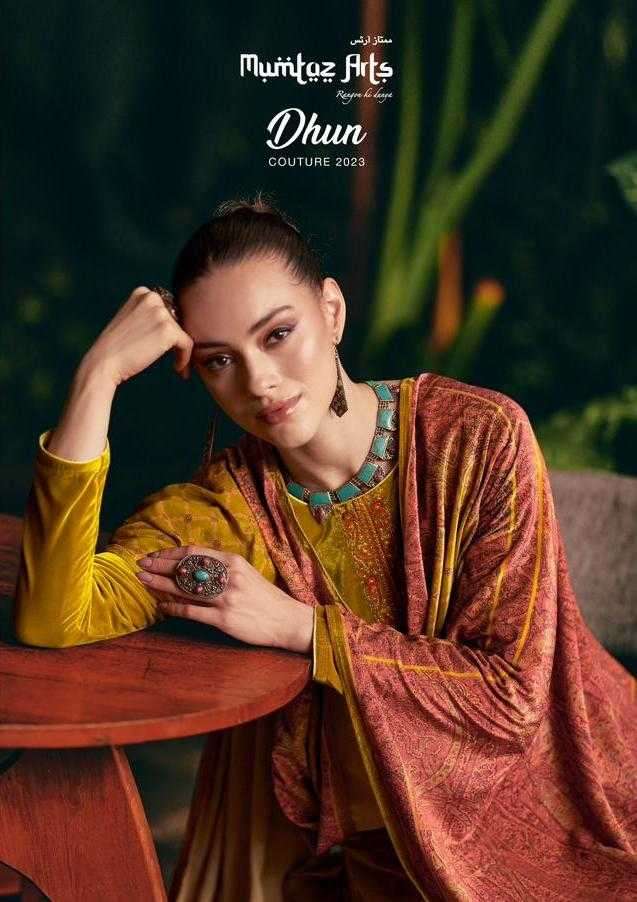 mumtaz arts dhun series 43001-43005 pure velvet suit 