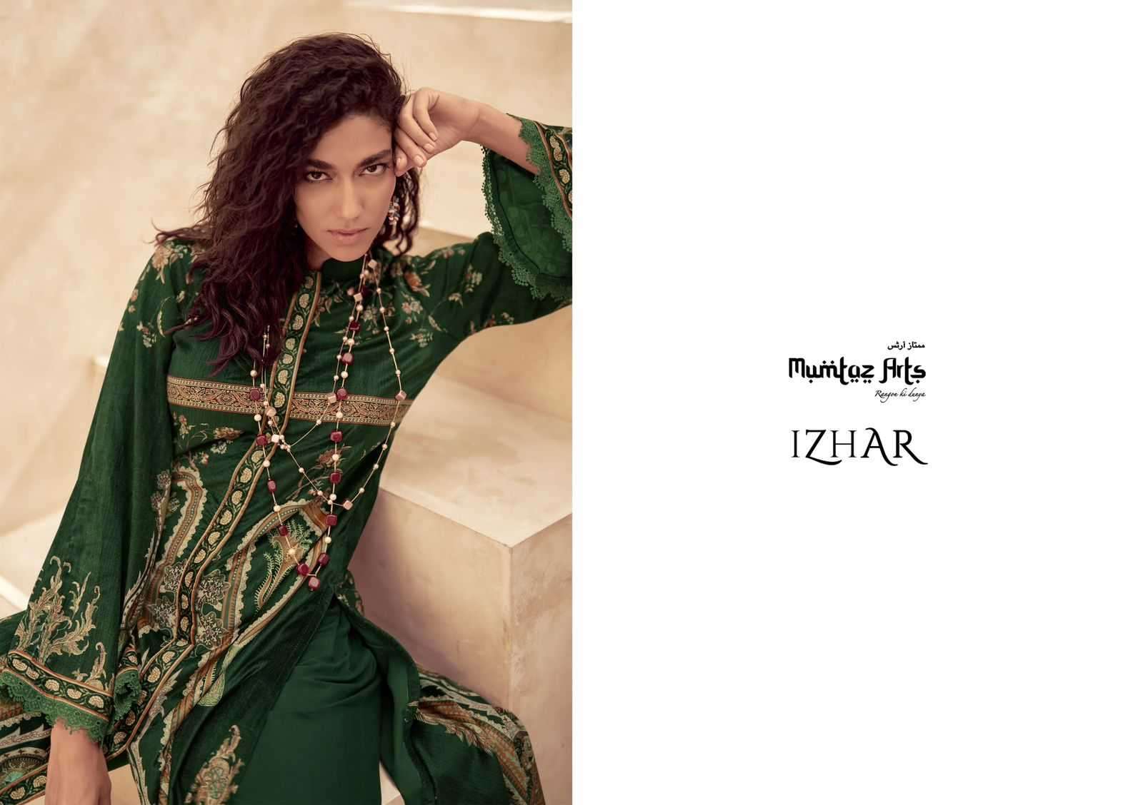 mumtaz arts izhar series 42001-42006 pure velvet suit 