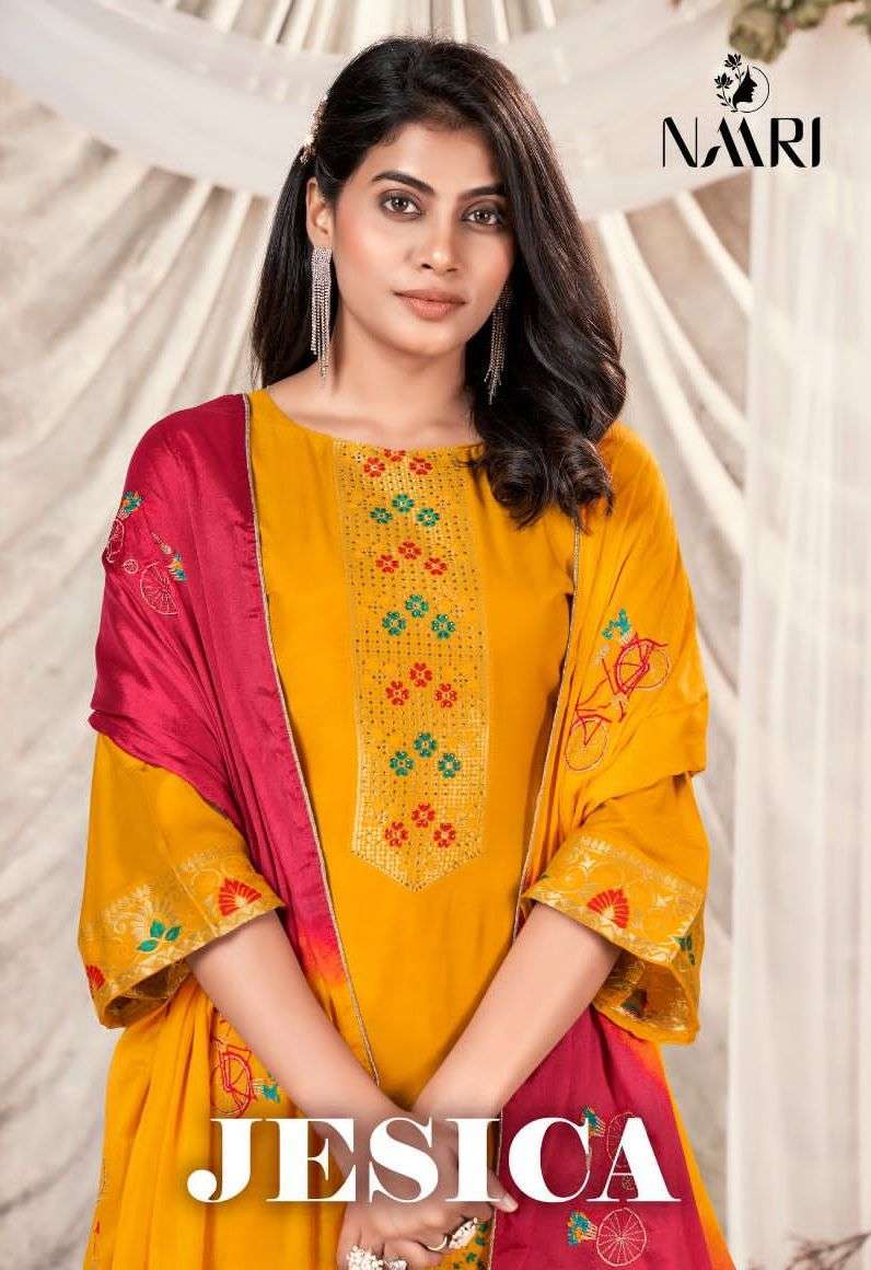 naari jesica series 30001-30004 Pure muslin jacard suit