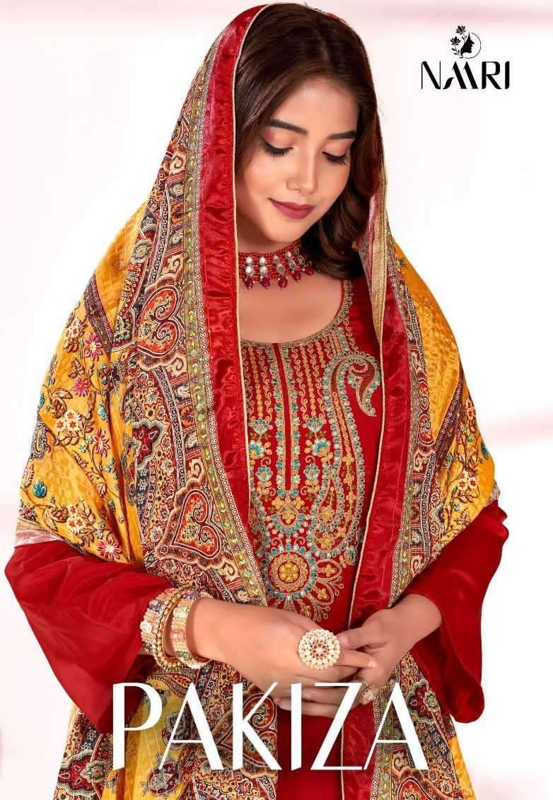 naari pakiza series 50001-50004 crape kashmiri suit 