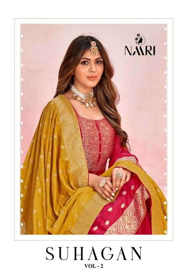 naari suhagan vol 2 series 36001-36004 Pure muslin jacard suit