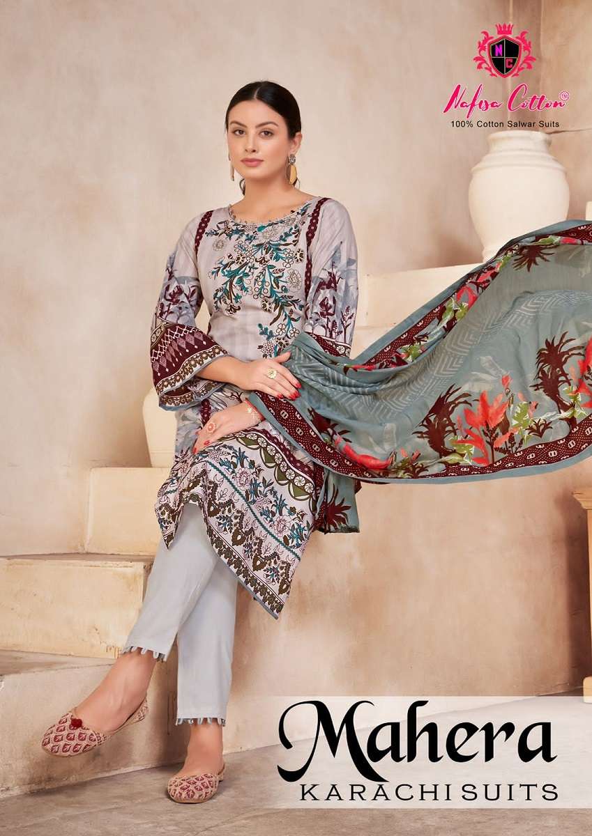 Nafisa Mahera series 1001-1006 Soft Cotton Digital Style Print suit