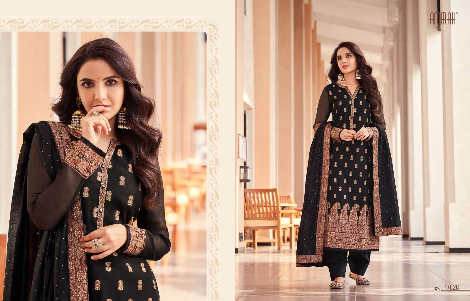 niharika amirah designer jacquard suit 