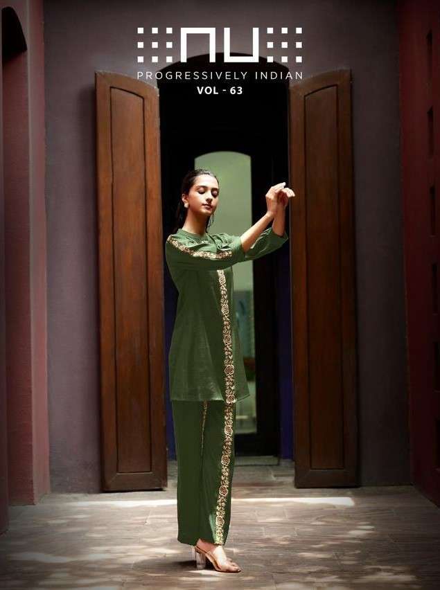 nu vol 63 viscose silk co-ord sets