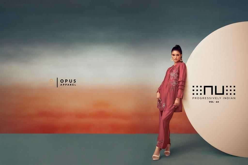 nu vol 64 series 6401-6405 viscose silk co-ord sets