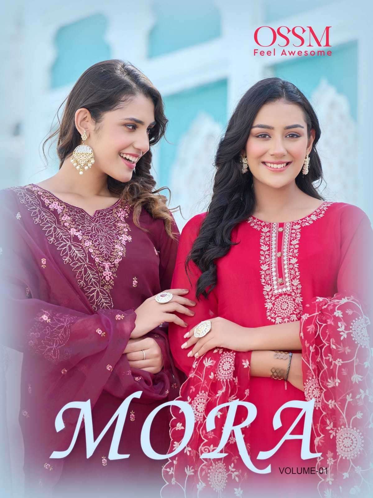 ossm mora vol 1 series 101-106 Viscos Premium Organza suit