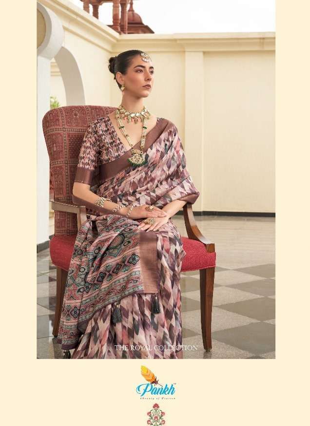 pankh karvaah vol 2 series 7401-7411 gotha silk saree